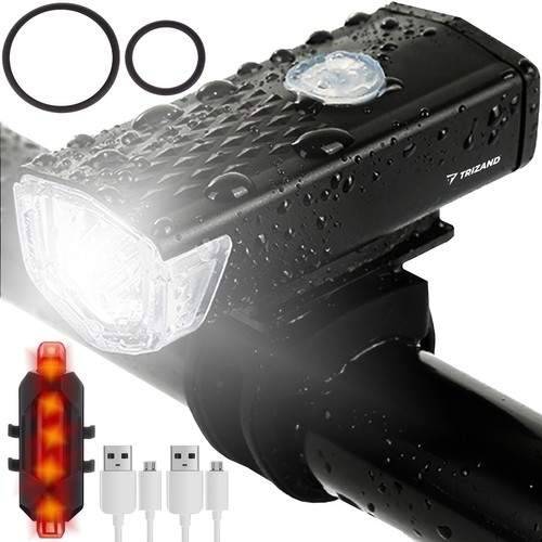 Vattentät USB-laddad LED-cykellampa set