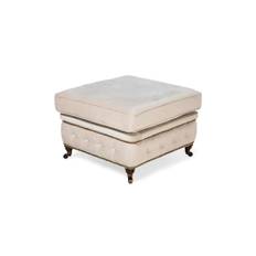 Chesterfield fotpall beige