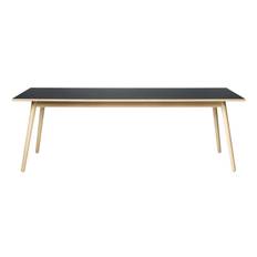 C35C Dining Table - Oak/Lino/Nature/Dark Grey