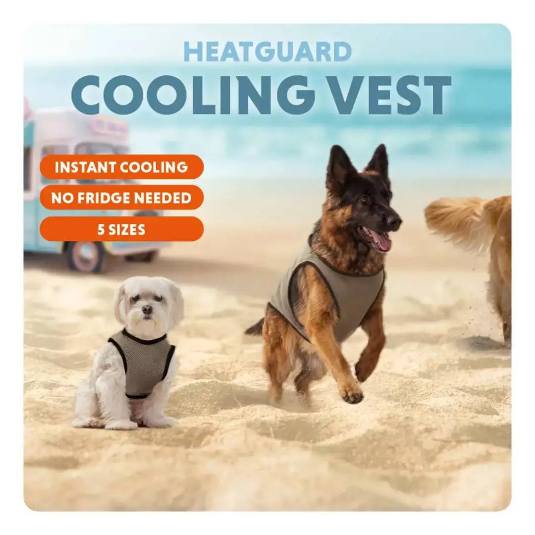 Coolpets Kølevest Grå&Beige - Small