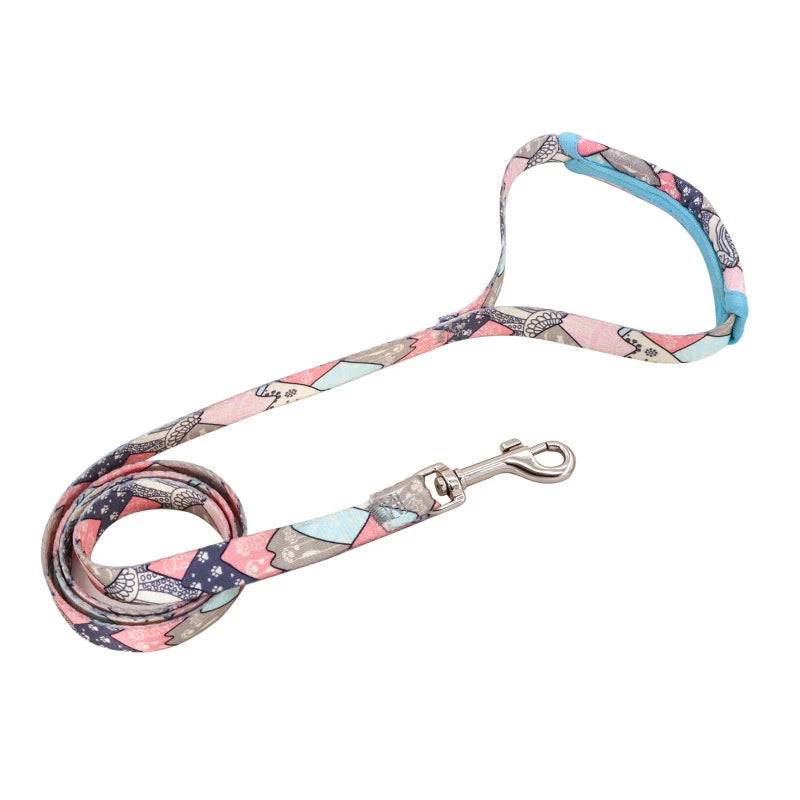 Adjustable Dog Harness & Leash Set - Blue Leash / XS-suit 2-4kg / SPC (XS-suit 2-4kg)