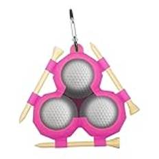 Golfbollfodral, golfbollshållare - golfbollsfodral med hängande spänne golfboll, bärbar golfbollsväska, golfboll skyddsfodral
