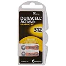 Duracell REF63097 Easytab Batterier för Hörapparater DA 312, Brun, 60 stycken