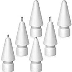 SIXFU uppgraderade tips för Apple Pencil, mixerersättning pennspetsar för Apple Pencil 2:a/1:a gen/USB-C/Pencil Pro-tips (6 st)