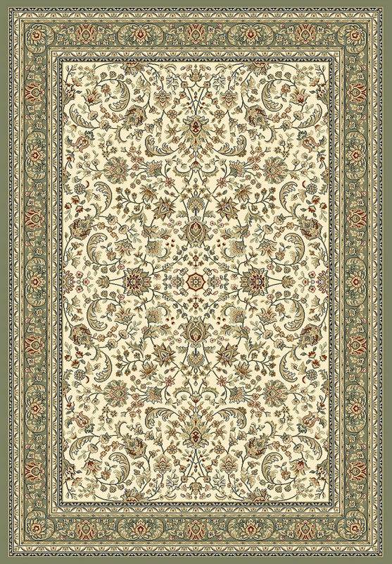 Vintage - Queen 7677 - 60x115 cm - Grøn 644-Grøn 644 / 137x195 cm / 100% Heavy heat set polypropylene