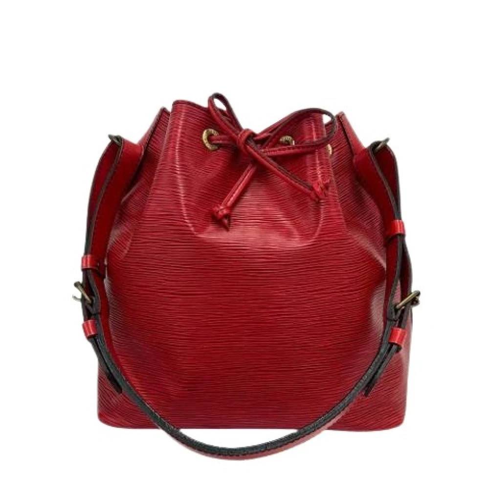 Louis Vuitton Vintage Pre-owned Bucket Bag - Vintage - Dame - Rød - ONE SIZE - Læder