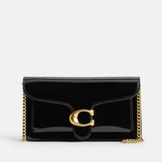 Coach Tabby Spazzolato Leather Chain Clutch