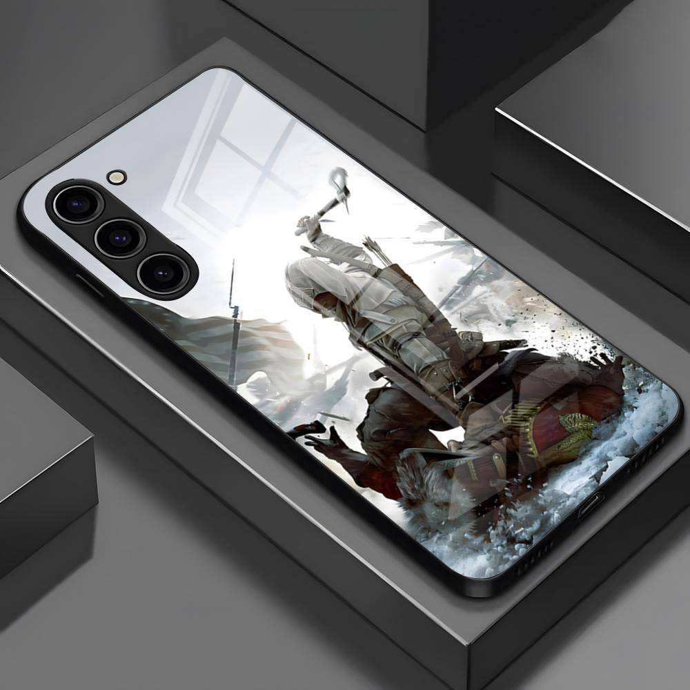 Spel A-Assassins Creed S-Shadows Mobilskal För Samsung S26 S25 Edge Ultra S23 S22 S21 S20 Ultra Plus S24 Fe A54 A53 A25 Glas