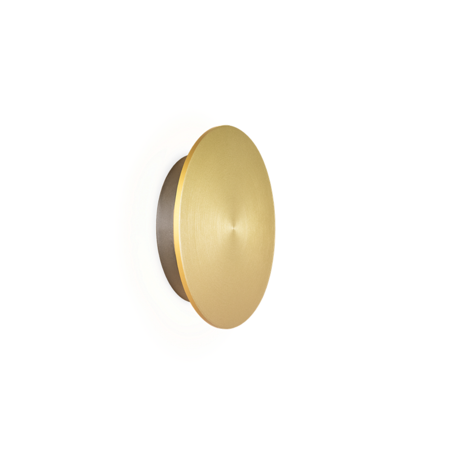 Miles LED væglampe Wever & Ducré - Guld / Model 2.0 Round / 3000K/kold hvid