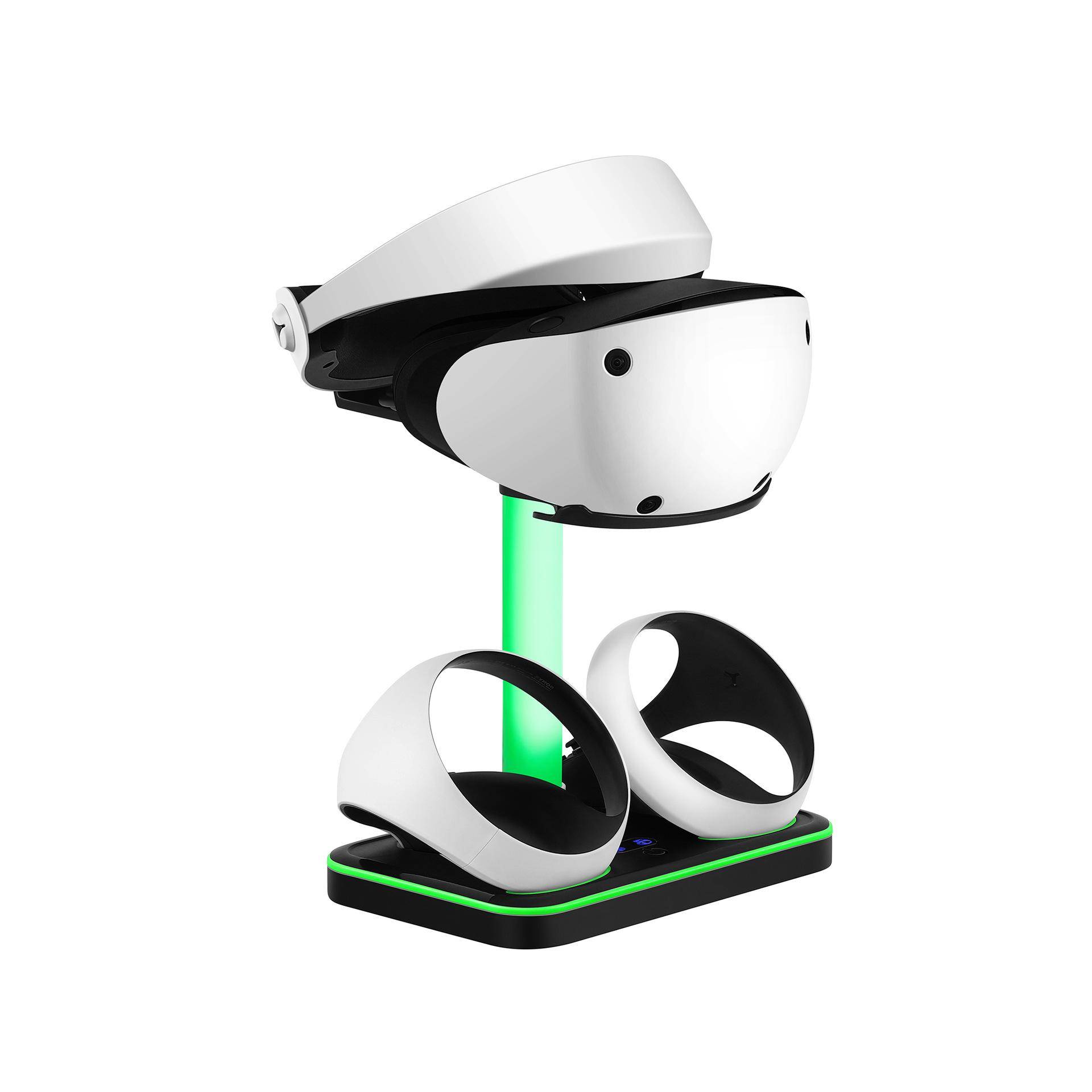 PSVR2 Magnetisk Dubbelkontrollerladdare & Förvaringsställ vit