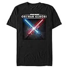 Star Wars Unisex Light Saber Clash Organic Short Sleeve t-shirt, svart, XL, svart, XL