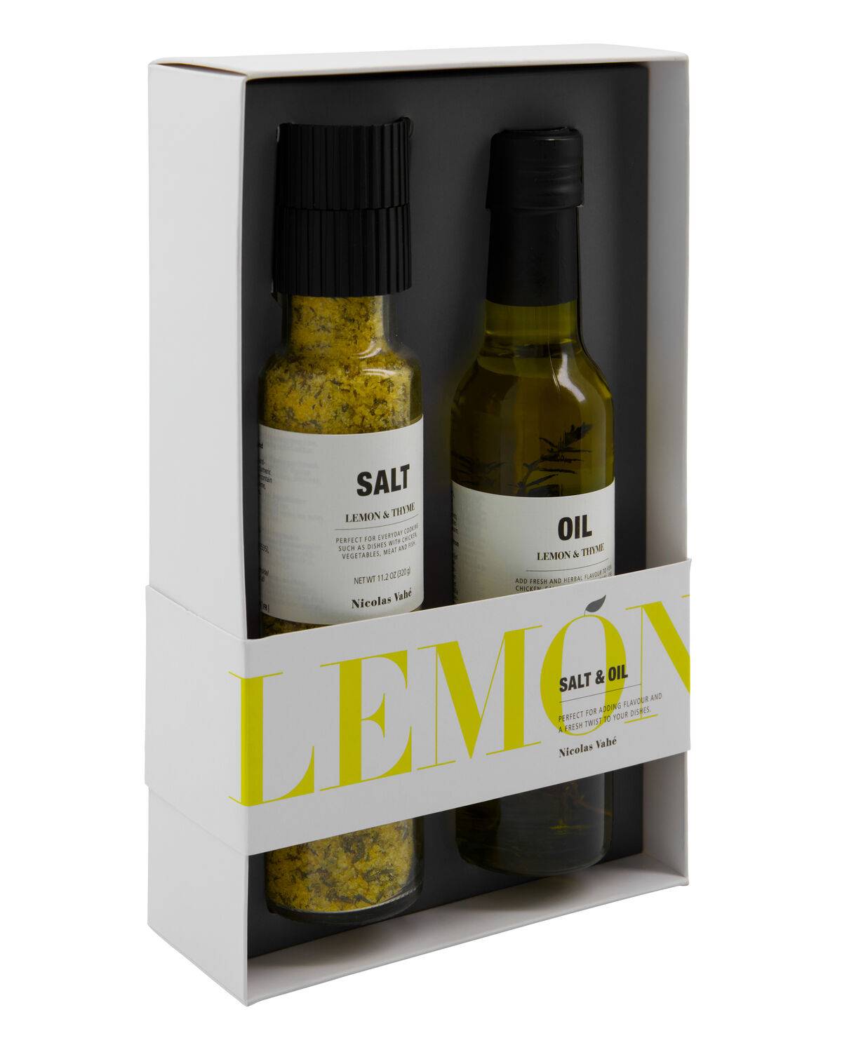 Nicolas Vahé - Gift box, Salt & oil, Lemon, 330|25 g|cl
