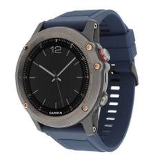 Garmin Fenix 3 / 3 HR / 5X silicone watch band - Dark Blue