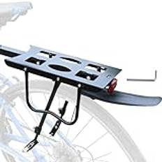 Cycle Rear Carrier | Rear Bike Shelf Bracket | Bicycle Rear Cargo Rack | Adjustable Cycling Cargo Rack | Rear Bike Carrier With Reflectors | Rear Bike Rack for Cargo