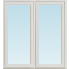 Svenska Fönster SF sideswing fönster utåtgående 1180x1280mm  2-luft, insida trä utsida aluminium, 3-glas (12x13)