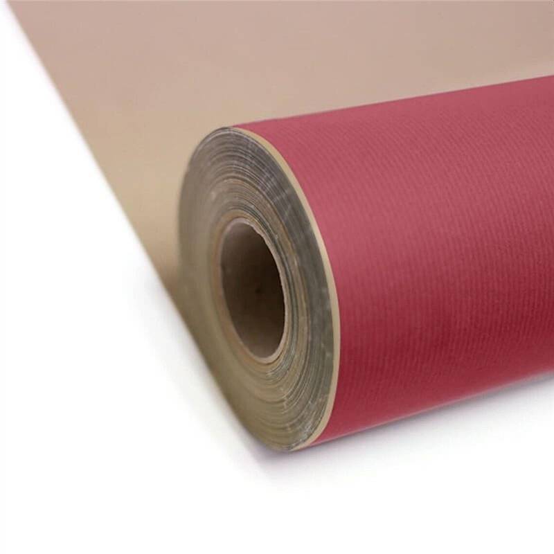 50 meter Indpakningspapir Rød & Brun 73 cm 50 g/m²