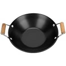 Happyyami Wokpanna Liter Paella Pan Koreansk Stekpanna: Nonstick Rostfritt St?l Stekpanna Som Serverar Grill Pannor Matlagning Pan Handtag F?r K?k Restaurang