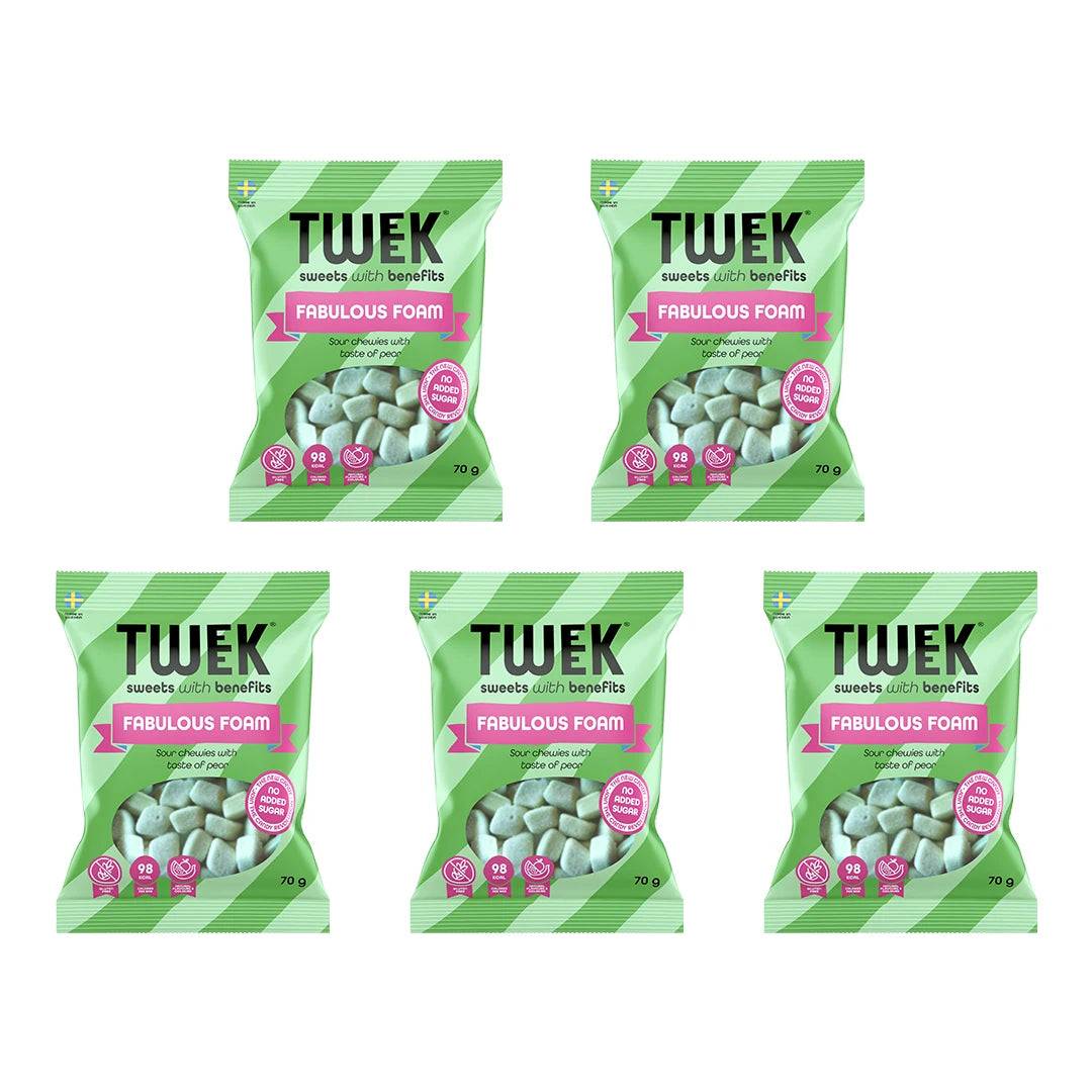 5 X Tweek Sweets 70 G Fabulous Foam.