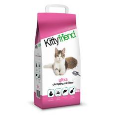 Kitty Friend Ultra kattsand. Förpackning: 3 x 5 kg