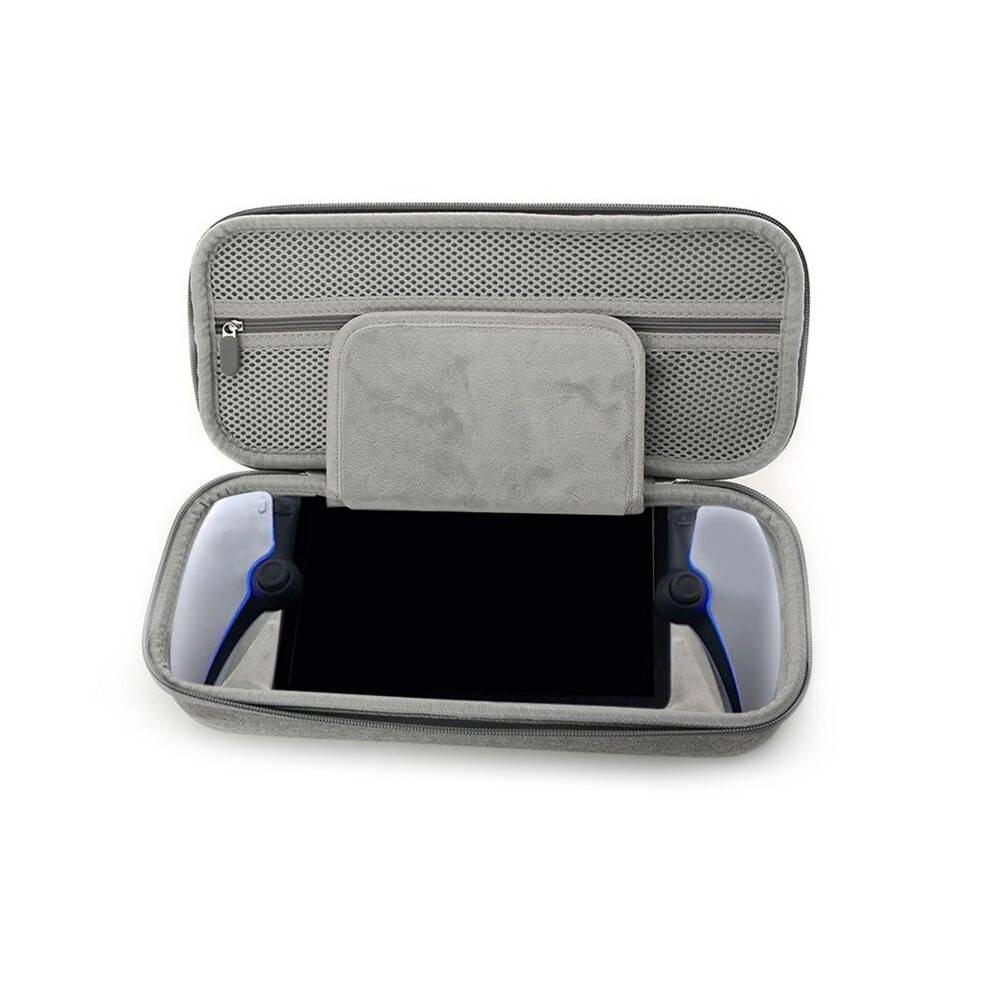 For PS5 Portal Carrying Case with Spare Parts Storage EVA Shockproof Protective Handheld Travel Bag for B