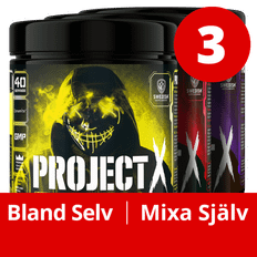 Swedish Supplements 3 x Project X - 44 serv. - Koffein