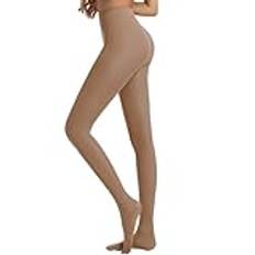 Generisk strumpebandshållare höfthållare semi ogenomskinliga flickor leggings solid färg foooted strumpbyxor nätstrumpor, b, XL