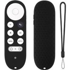 För google tv voice fjärrkontroll stötsäkert skyddskåpa skal för chromecast silikonskydd - 3