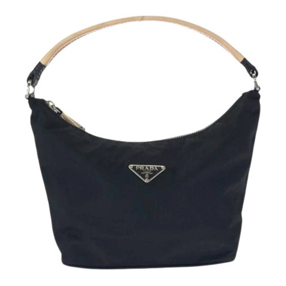 Prada Vintage Pre-owned Tessuto Nylon Håndtaske - Vintage - Dame - Sort - ONE SIZE - Nylon