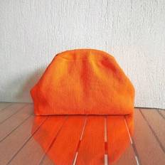 Retro Vintage Striped Patchwork Clutch Bag - Orange - one-size