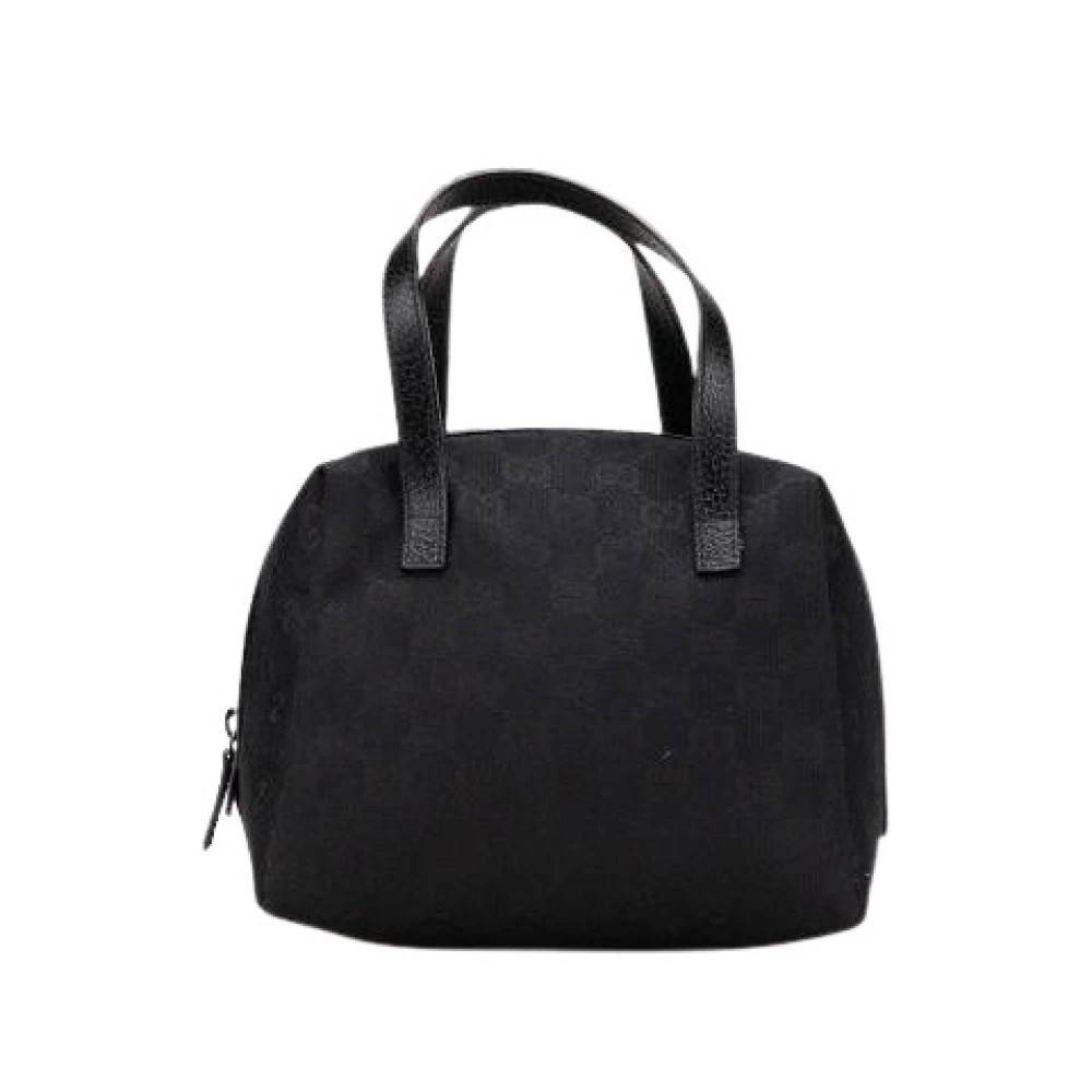 Gucci Vintage Pre-owned Canvas Handbag - Vintage - Dame - Sort - ONE SIZE - Læder