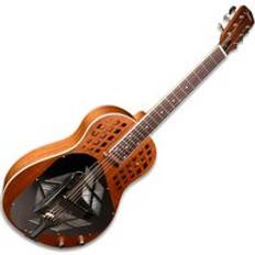 Johnson Resonator JR-899E-MS Tricone Wood Body Electric Mahogany Stain