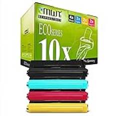 10x Kraft Office Supplies Toner för Brother DCP 9055 9270 CDN ersatt TN-325 Svart Cyan Magenta Gul TN 325