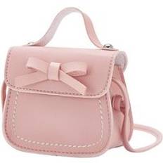 Noenname-null toddler baby messenger bag barn barn flickor prinsessa axelväska handväska - Rosa