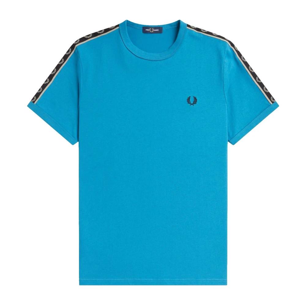 Fred Perry - Retro Laurel Tape Ringer T-Shirt Toppar - Herr - M - Bomull