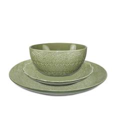 Servis set Fruktfat, Assiett & Skålar Cult Design Orient Cranberry Pesto 9 delar