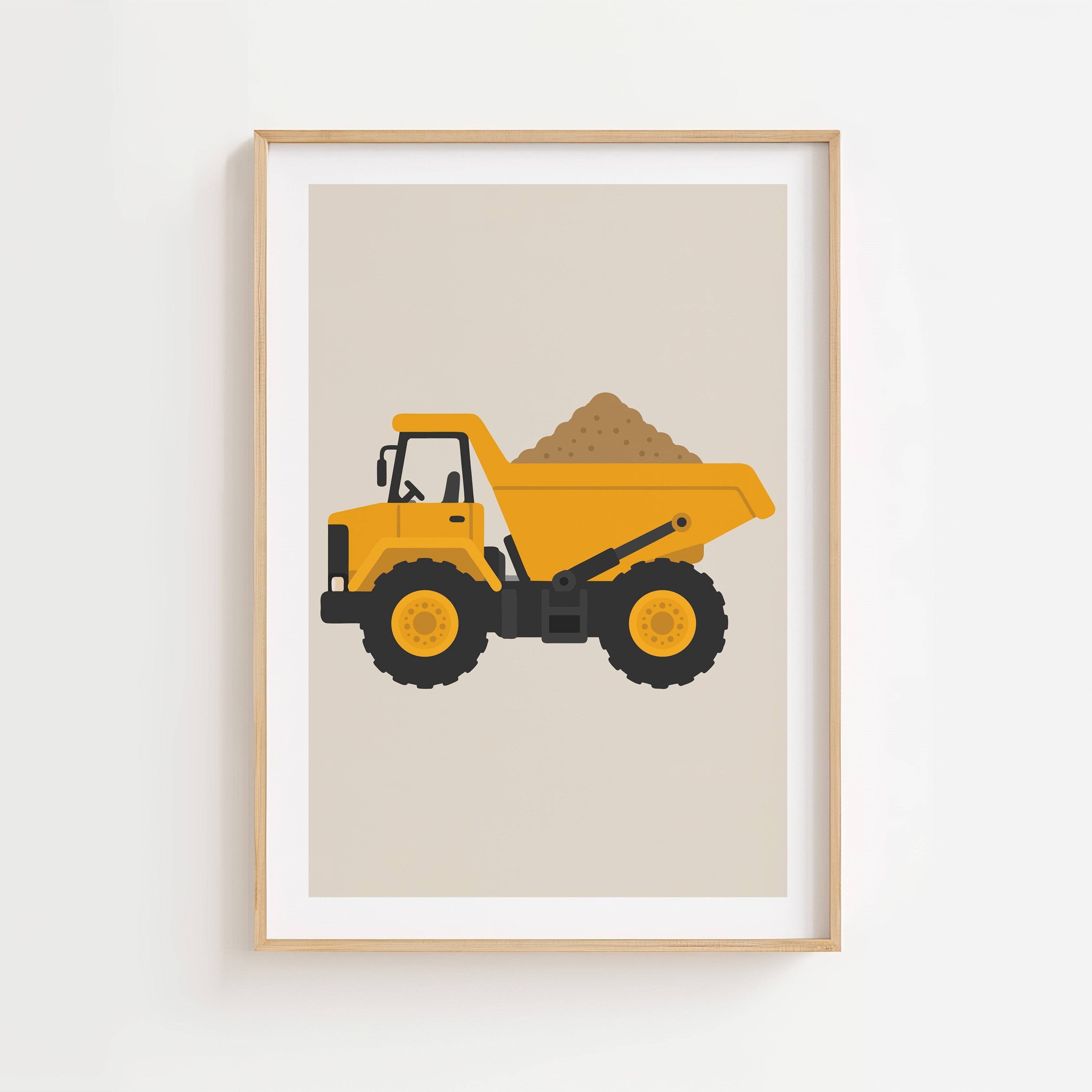 Dumper poster-50x70 cm / 20x28″ / Med ram / Svart