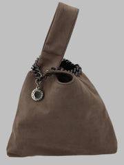 Stella McCartney Falabella Nylon Top Handle Bag — Beige