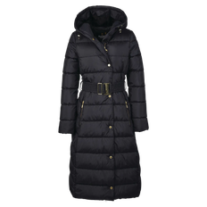 Barbour International Track Line Quilted Jacket for Women - Black / 16