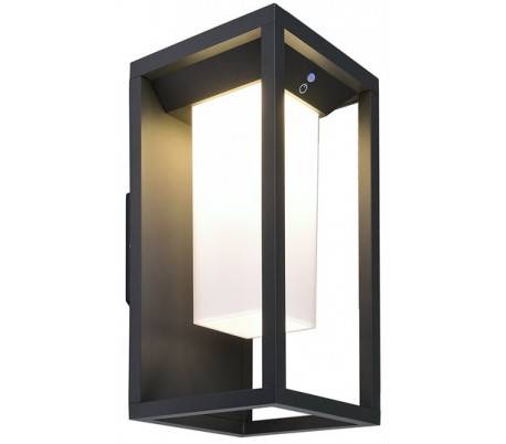 Samas væglampe med sensor H29 cm 1 x Solar LED 2,2W - Mørkegrå