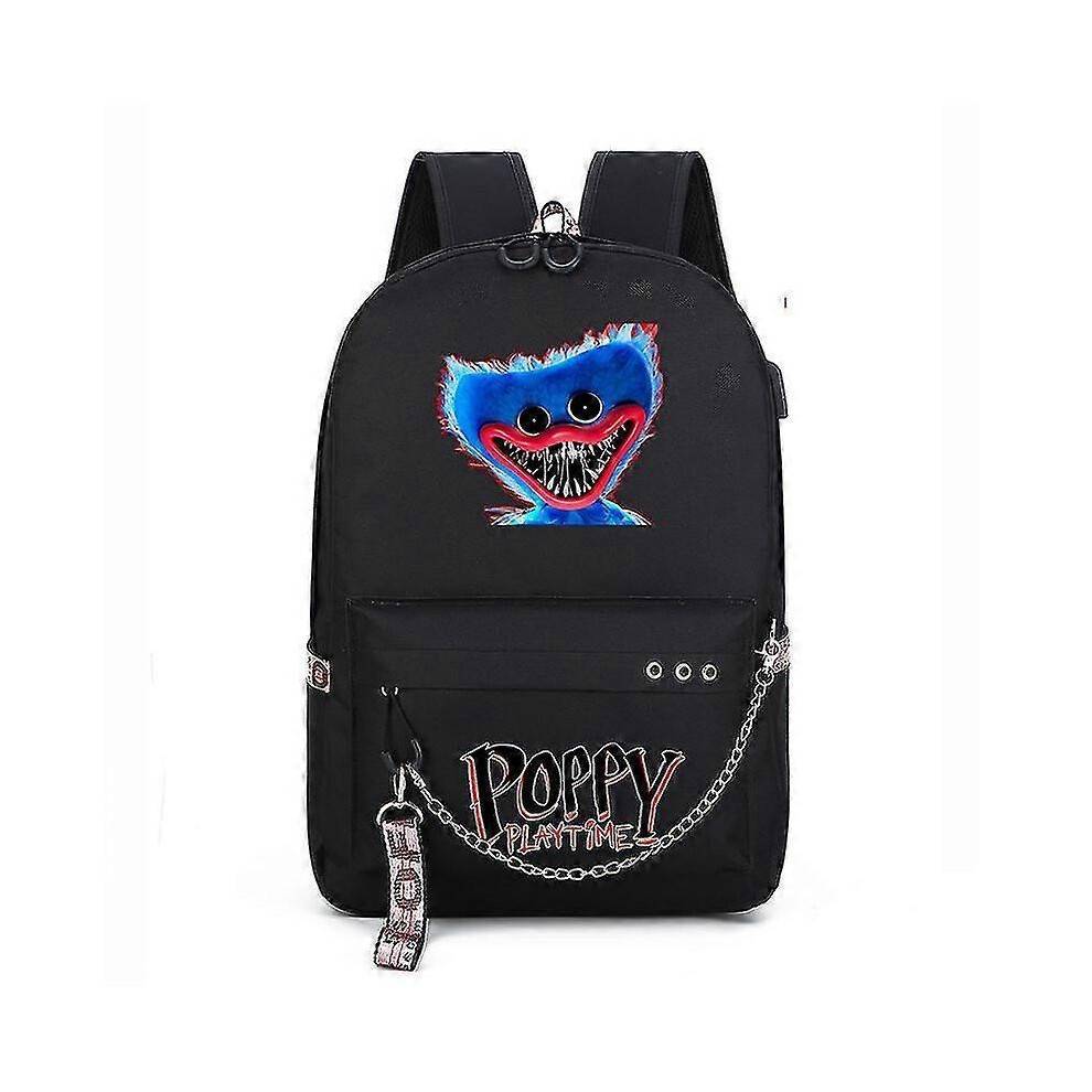 (color1) Poppy Playtime Huggy Wuggy Backpack School Bag