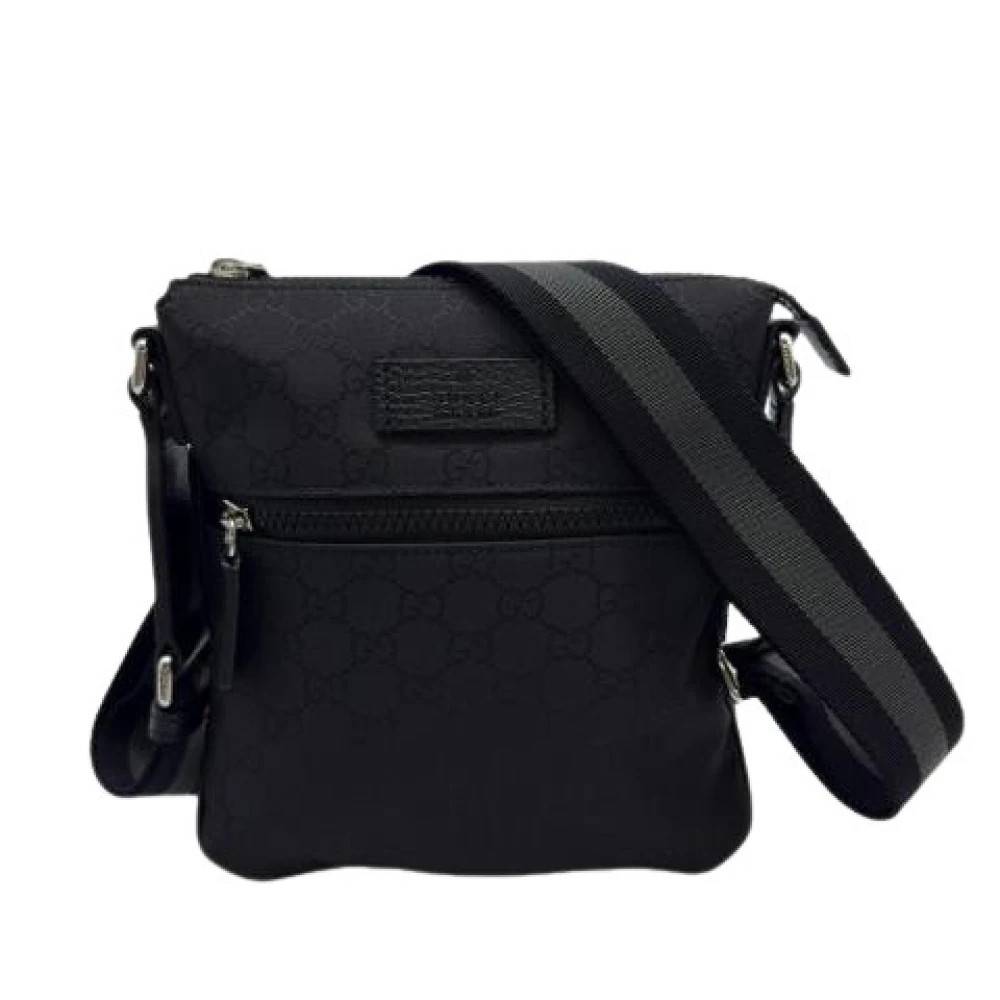 Gucci Vintage - Pre-owned Nylon Axelremsväska Vintage - Herr - ONE Size - Nylon