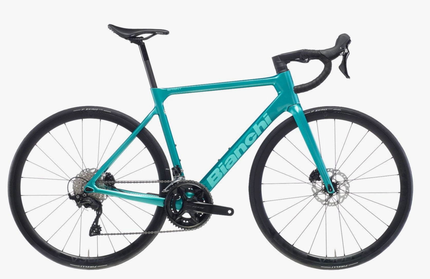 Bianchi Sprint 2024 - Shimano 105 Di2 2x12sp - Velomann V30R Alloy Disc (VR30 Baseline) - 008 / 55 / SI - Celeste Metallico
