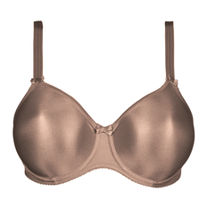PrimaDonna Satin BH med bøjle, brun, Størrelse: 80G, Dame