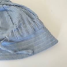 Mælkedreng stribet bøllehat - Blue/white stripe / 92/2Y