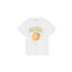 T-shirt relaxed peach bright white