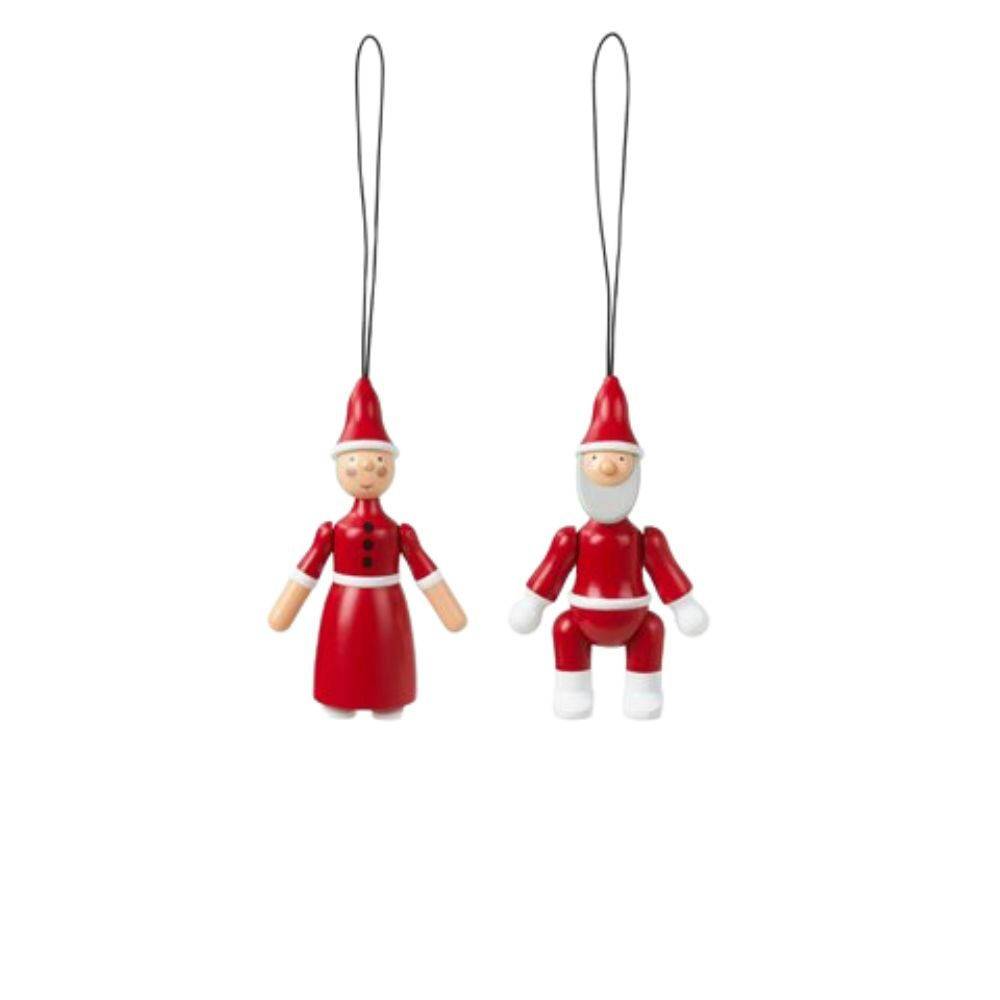 Kay Bojesen Jultomte & Nissekvinna Hängsmycke