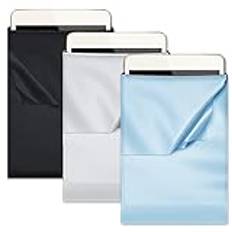 3-pack mikrofiber iPad-fodral som är kompatibla med surfplattor, iPad 1-10, iPad Air 1-5, iPad Pro 11, iPad Pro 10.5, iPad Pro 9.7 med skärmstorlekar från 9,7 till 11 tum