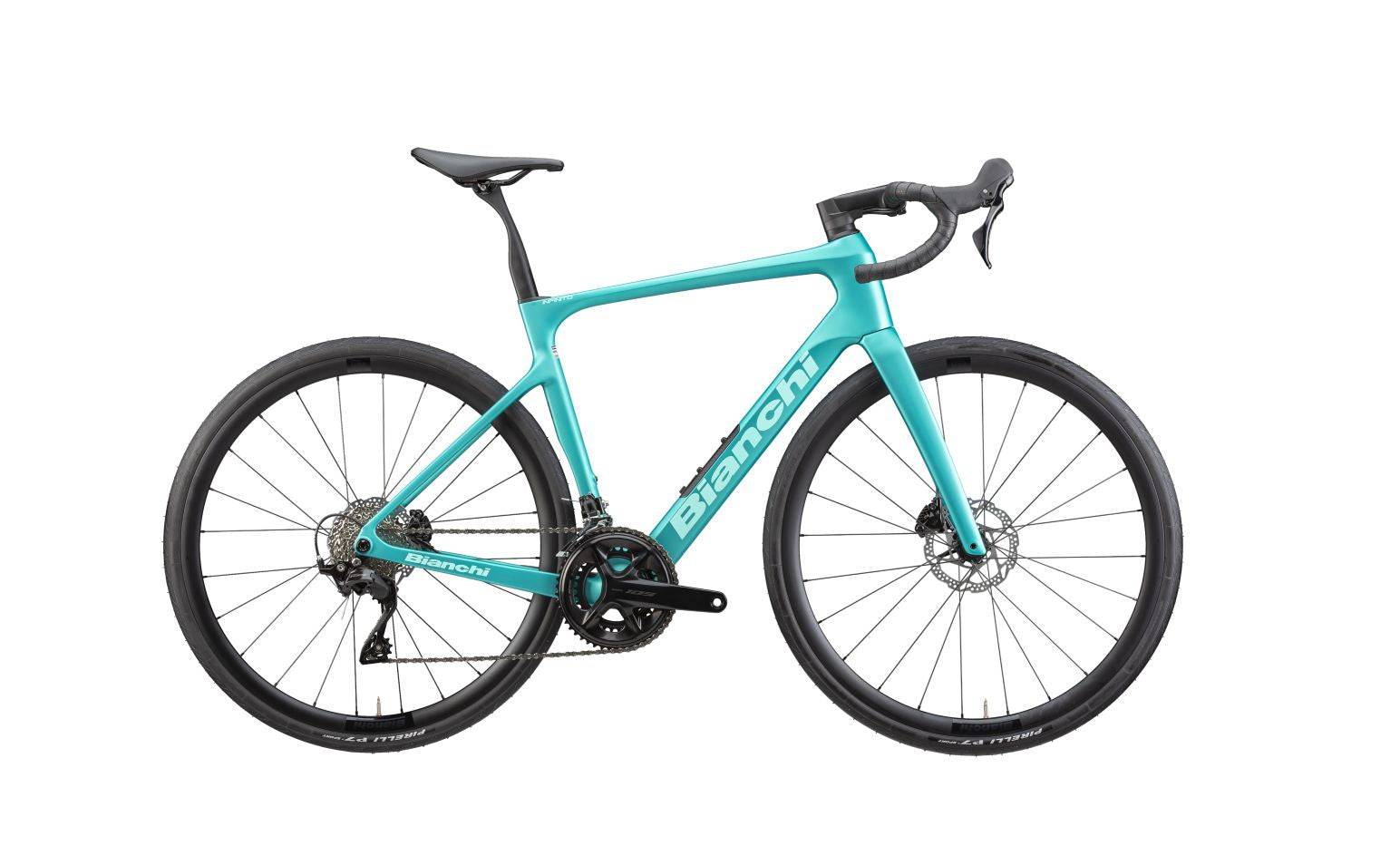 Bianchi Infinito 2026 - Shimano 105 2x12sp - Bianchi B30R - 012 / 55 / celeste 8x