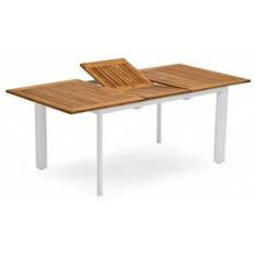 Hillerstorp - Nydala Bord 96x150/200 cm Vit/Teak