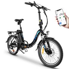 [EU Direct] KAISDA K7 Electric Bike SHIMAN0 7-Speed 36V 12.5AH Battery 350W Motor 20inch Tires 45-75KM Mileage 120KG Payload Folding Electric Bicycle - Black